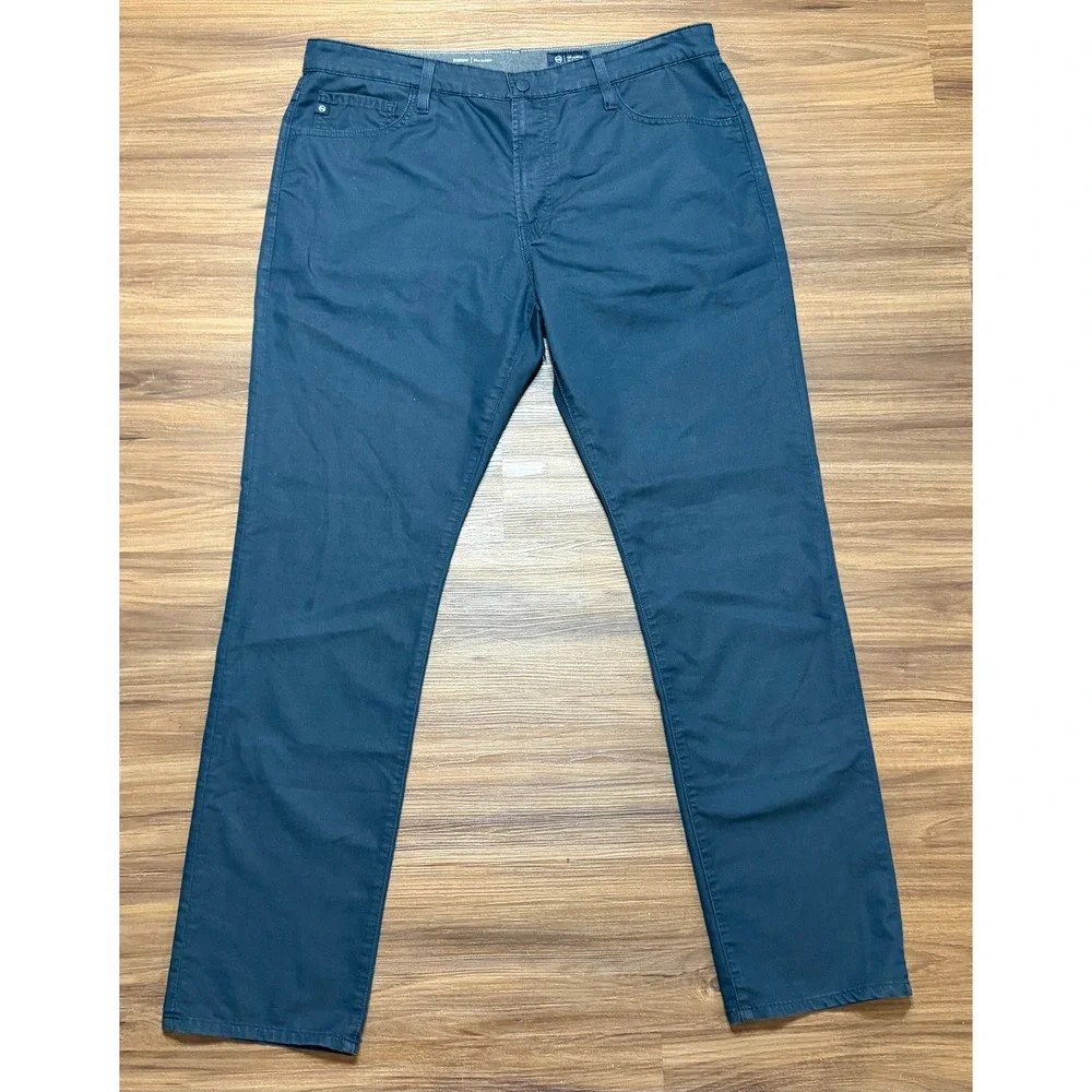 AG Adriano Goldschmied Everett Slim Straight Chino Pants Blue Teal Sz 38x34